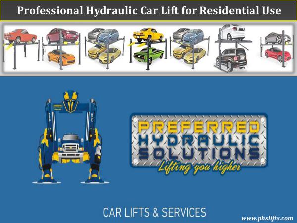 Professional Hydraulic Car Lifts
