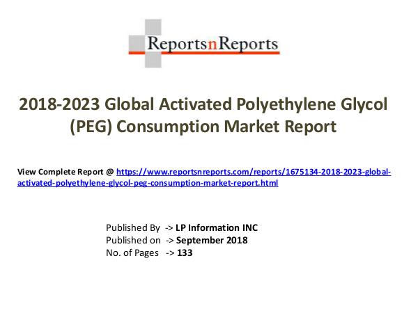 My first Magazine 2018-2023 Global Activated Polyethylene Glycol (PE