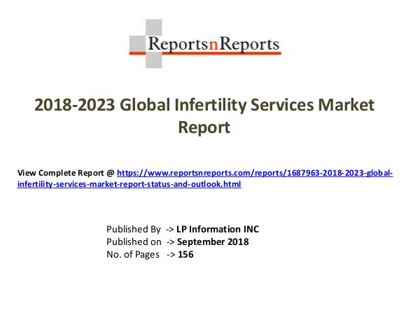 My first Magazine 2018-2023 Global Infertility Services Market Repor