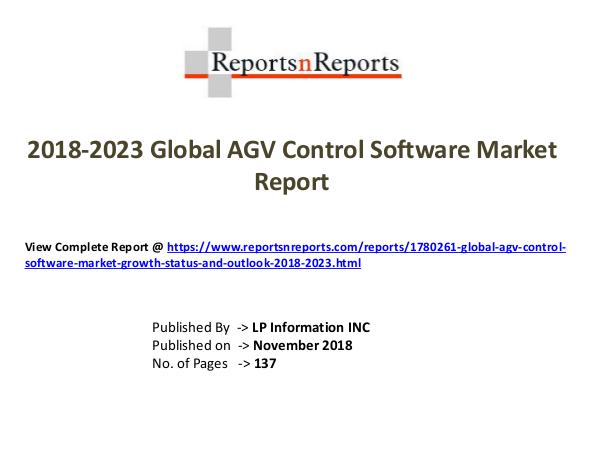 My first Magazine Global AGV Control Software Market Growth (Status
