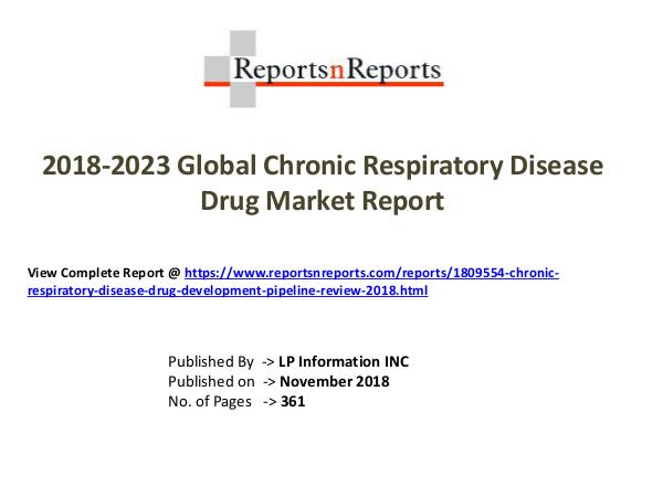 My first Magazine Chronic Respiratory Disease Drug Development Pipel