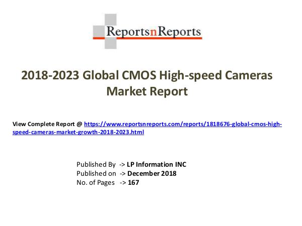 My first Magazine Global CMOS High-speed Cameras Market Growth 2018-