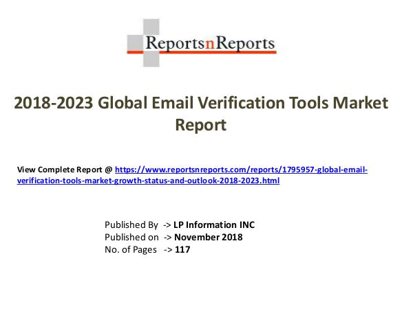My first Magazine Global Email Verification Tools Market Growth (Sta