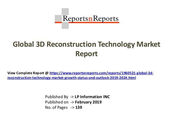 Global 3D Reconstruction Technology Market Growth