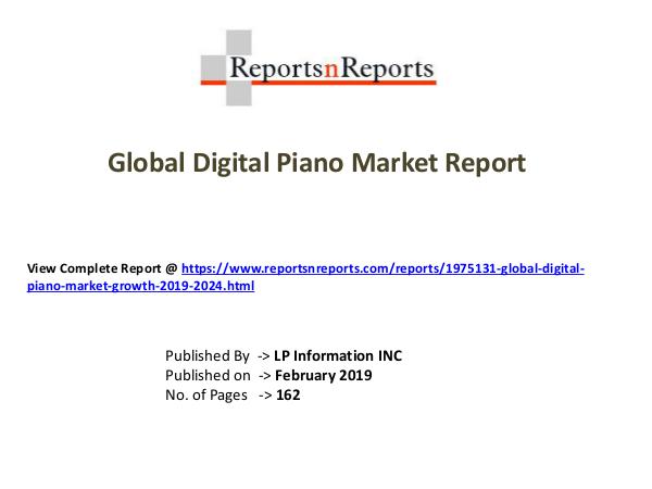 My first Magazine Global Digital Piano Market Growth 2019-2024