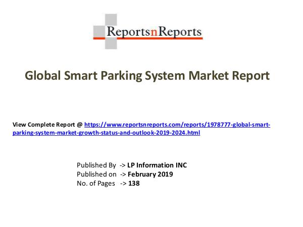 Global Smart Parking System Market Growth (Status