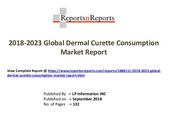 2018-2023 Global Dermal Curette Consumption Market