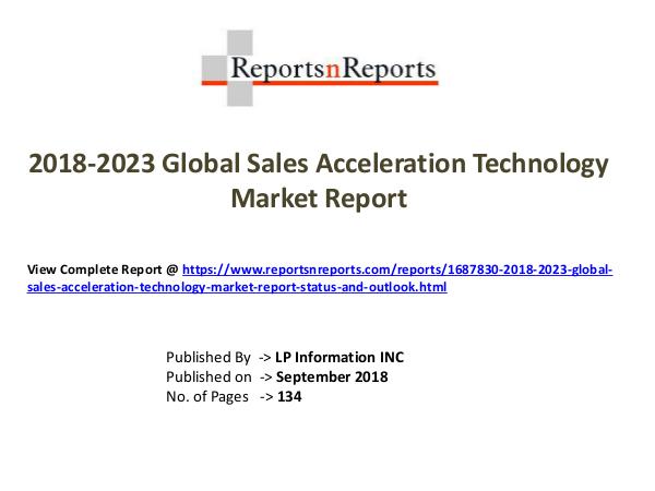 2018-2023 Global Sales Acceleration Technology Mar