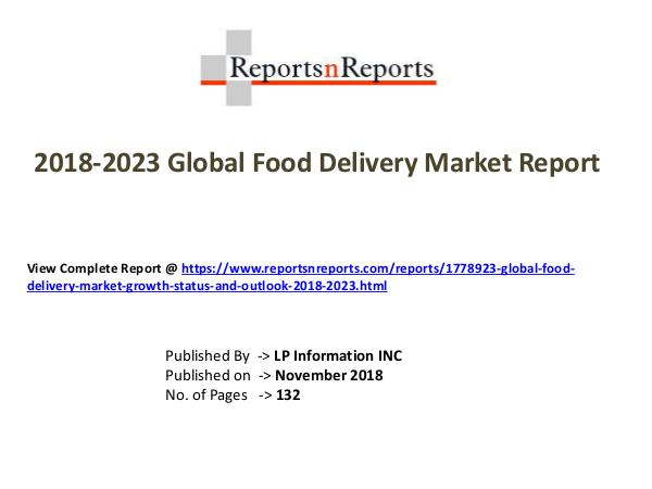 My first Magazine Global Food Delivery Market Growth (Status and Out