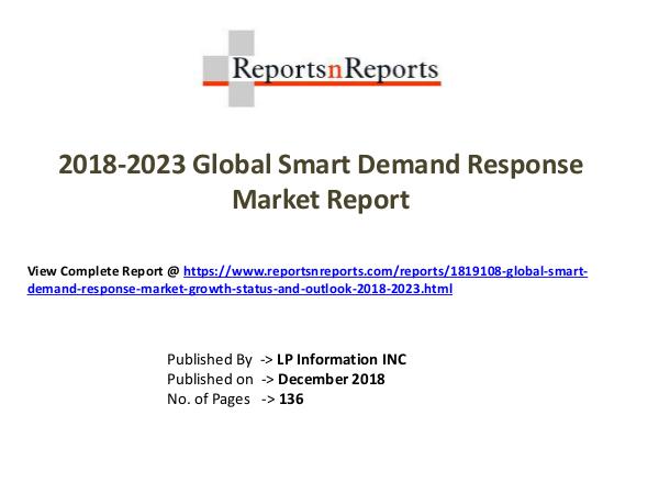 My first Magazine Global Smart Demand Response Market Growth (Status