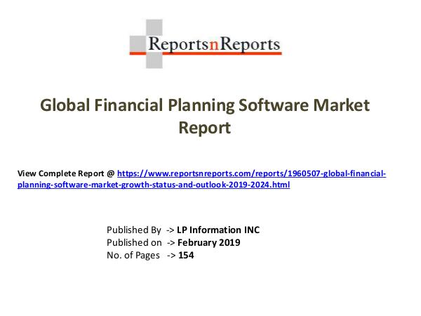 My first Magazine Global Financial Planning Software Market Growth (