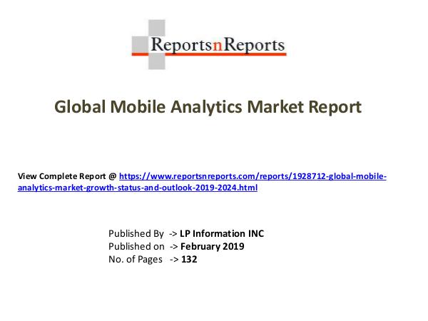 My first Magazine Global Mobile Analytics Market Growth (Status and