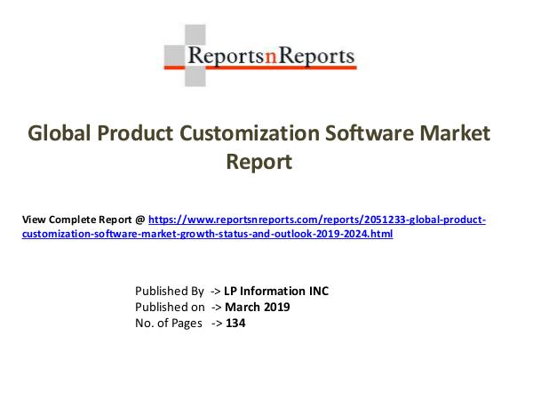 My first Magazine Global Product Customization Software Market Growt