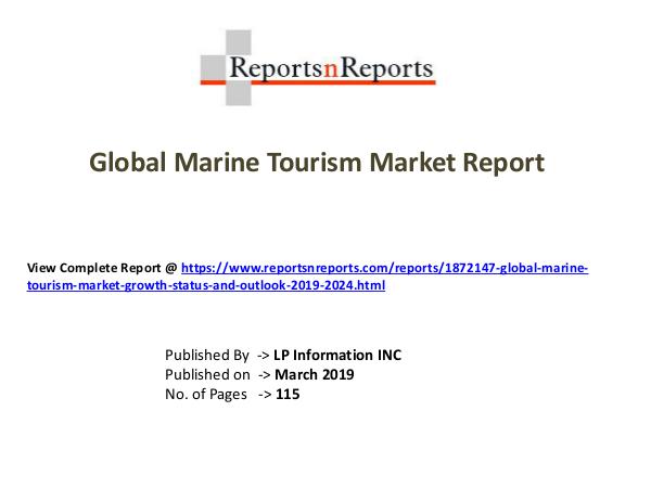 Global Marine Tourism Market Growth (Status and Ou