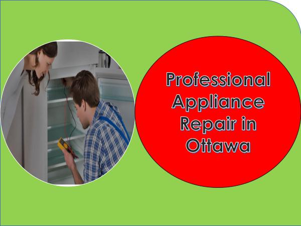 Professional Appliance Repair in Ottawa