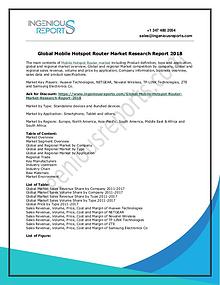 Mobile Hotspot Router Global Market Insights, Outlook & Forecast 2025