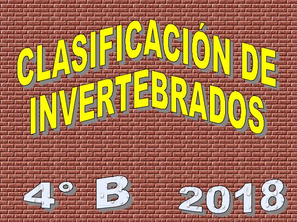 CLASIFICACIÓN DE INVERTEBRADOS. INFOGRAFÍAS. 4 B