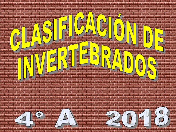 CLASIFICACIÓN DE INVERTEBRADOS. INFOGRAFÍAS. 4 A