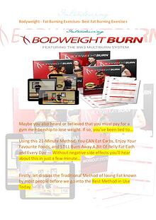 BodyWeight Expert  - Fat Burning Exercises Review