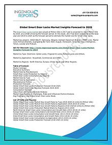 Global Smart Door Lock Market Demand & Opportunity Outlook 2025