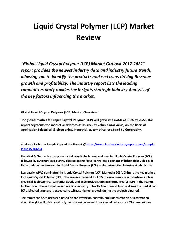 Liquid Crystal Polymer (LCP) Market Review