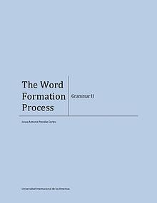 The word formation process
