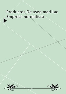 PRODUCTOS DE ASEO MARILLAC EMPRESA NORMALISTA