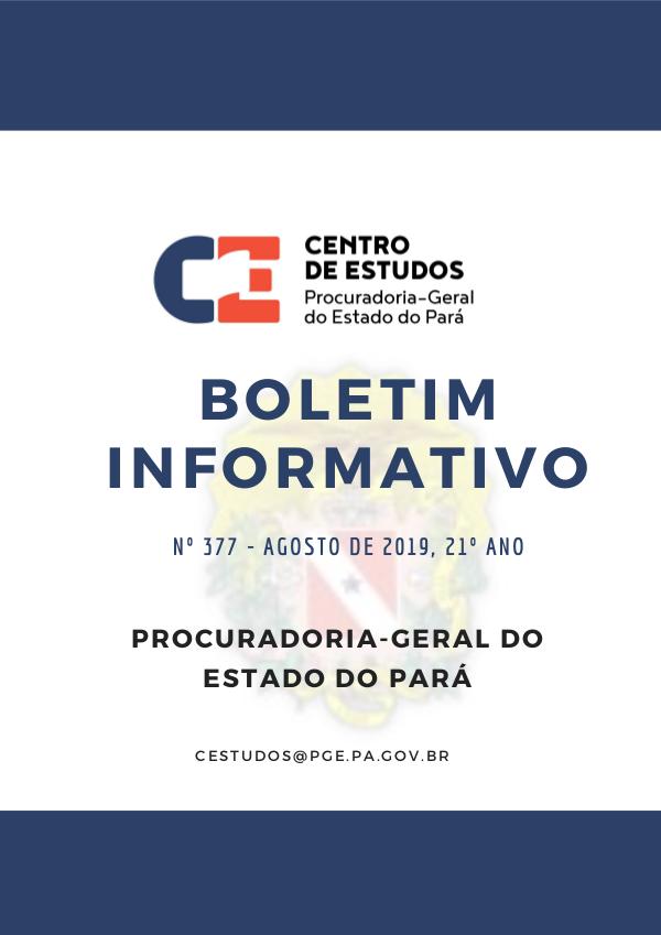 Boletim Informativo Agosto 2019