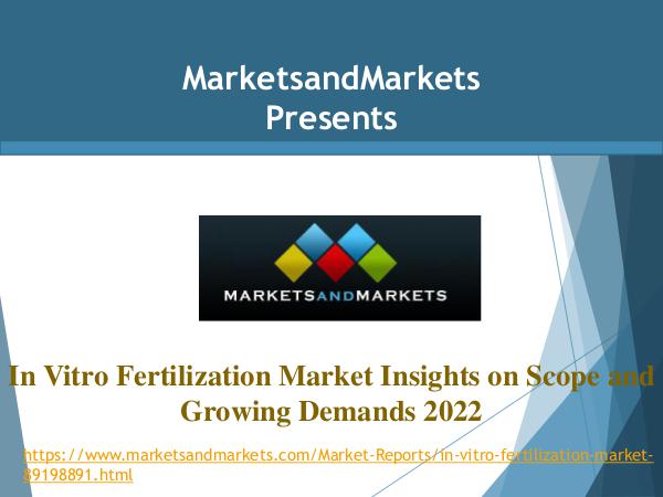 Healthcare Market Trends In Vitro Fertilization Market