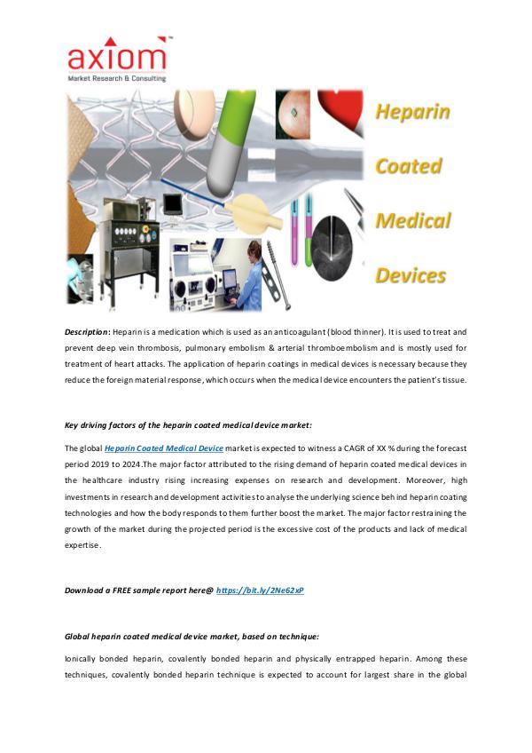 Heparin Coated Medical Devices Market Heparin Coated Medical Devices