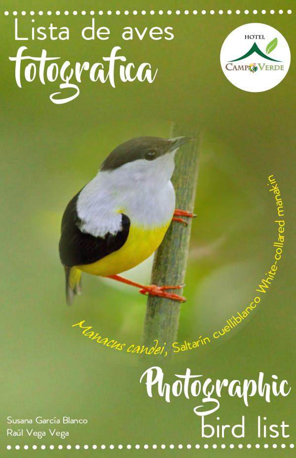 Photographic bird list Campo Verde, Costa Rica Listado fotografico de aves pdf screen