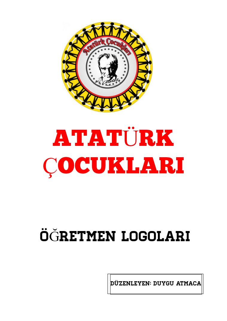 Atatürk Çocukları öğretmen logo çalışması 500