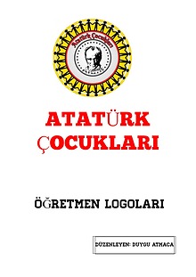 Atatürk Çocukları öğretmen logo çalışması