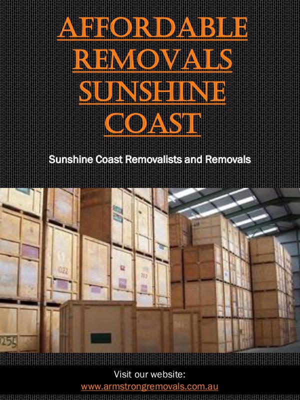 Affordable Removals Sunshine Coast