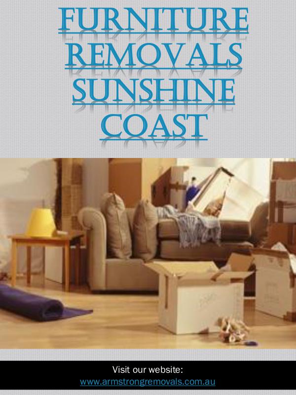 Furniture Removals Sunshine Coast