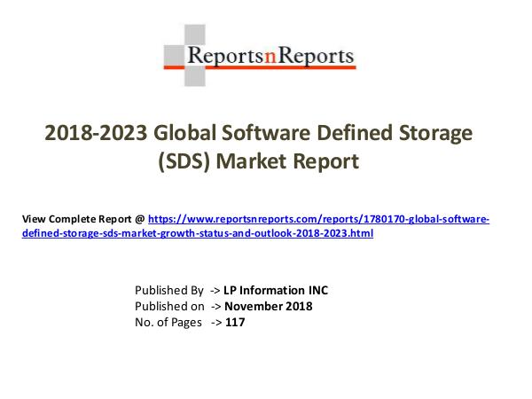 Global Software Defined Storage(SDS) Market Growth