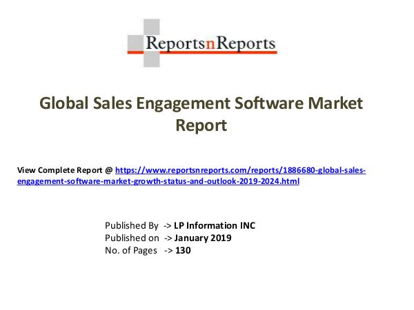 My first Magazine Global Sales Engagement Software Market Growth (St
