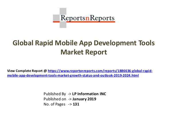 My first Magazine Global Rapid Mobile App Development Tools Market G