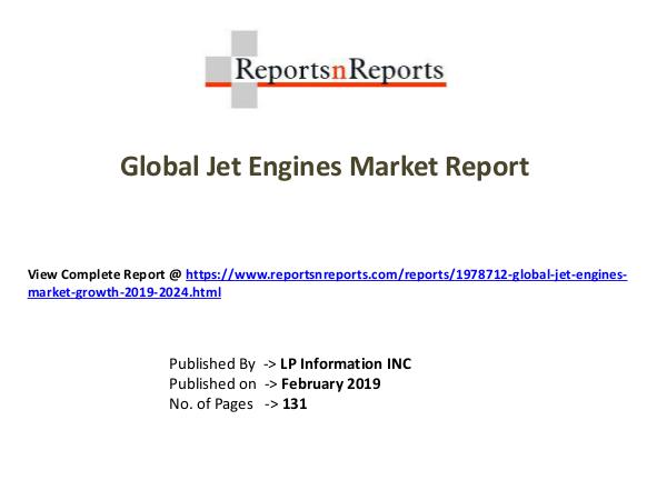 My first Magazine Global Jet Engines Market Growth 2019-2024