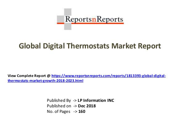 Global Digital Thermostats Market Growth 2018-2023