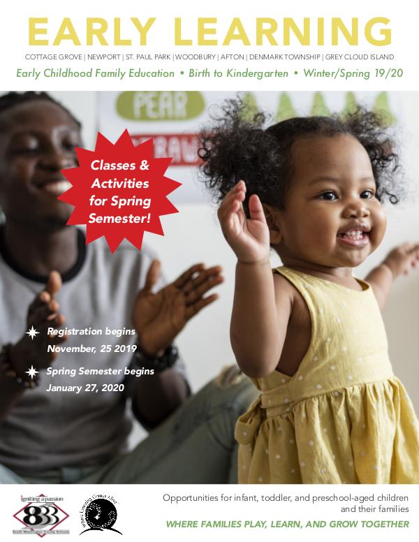 Early Learning's ECFE Fall 2019 Catalog ECFE Catalog_UPDATE for WS_FINAL