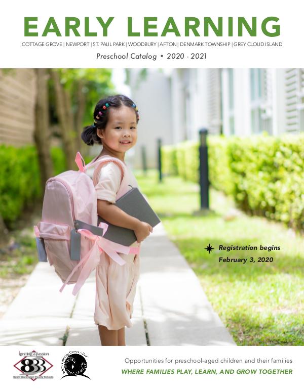ISD833 Preschool 2020/2021 Preschool Catalog_20:21