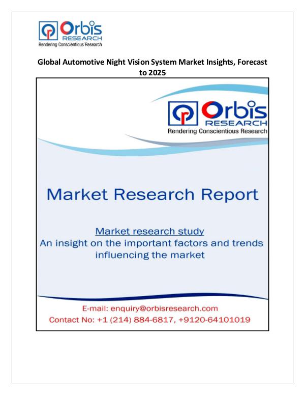 Global Automotive Night Vision System Market Insig