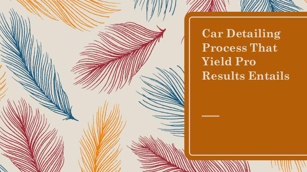Car Detailing Shop Car Detailing Process That Yield Pro Results Entai