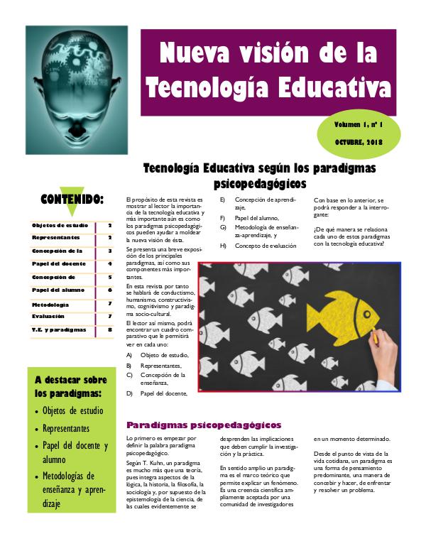 Nueva visión de la tecnología educativa 02085 - U2 Revista digital