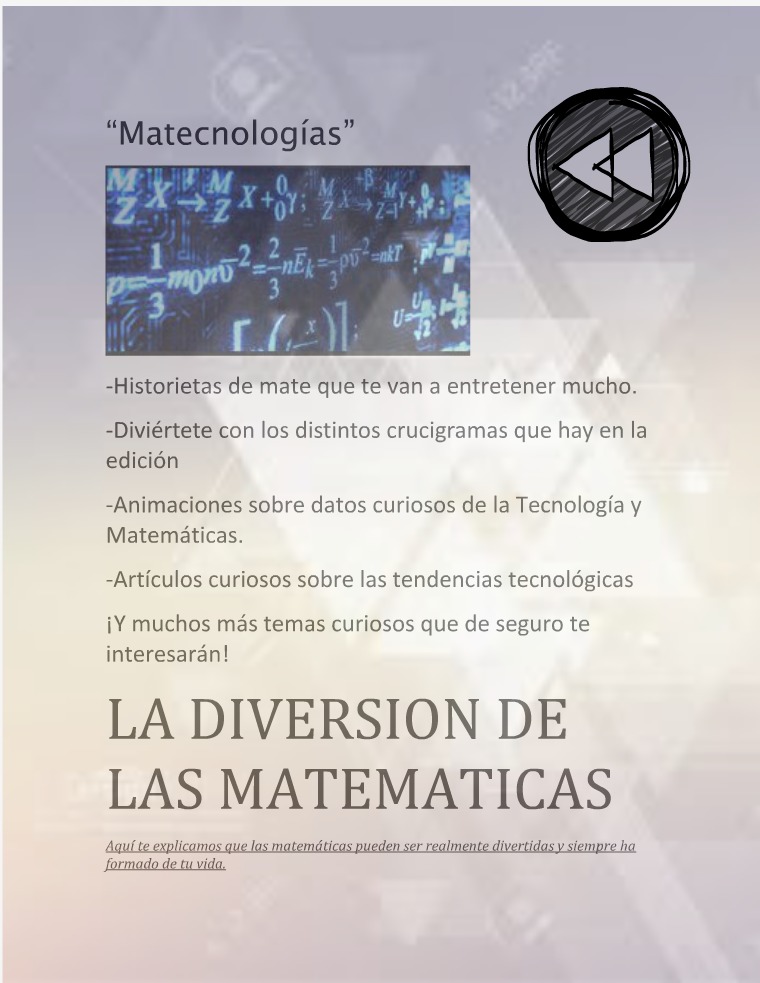 Matecnologías Matecnologías Unidad 3