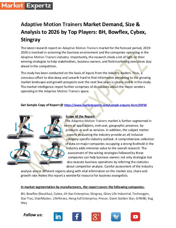 Global Industry Analysis Adaptive Motion Trainers Market