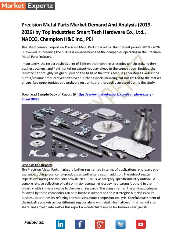 Global Industry Analysis Precision Metal Parts Market