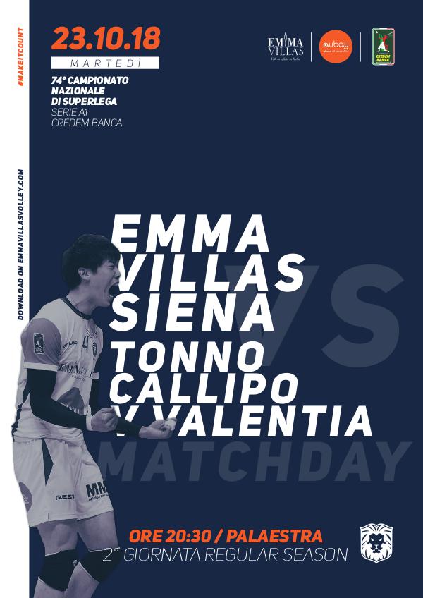 Match Program Emma Villas Siena 2018/2019 2 - Match Program Emma Villas Siena 2018/2019