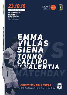 Match Program Emma Villas Siena 2018/2019